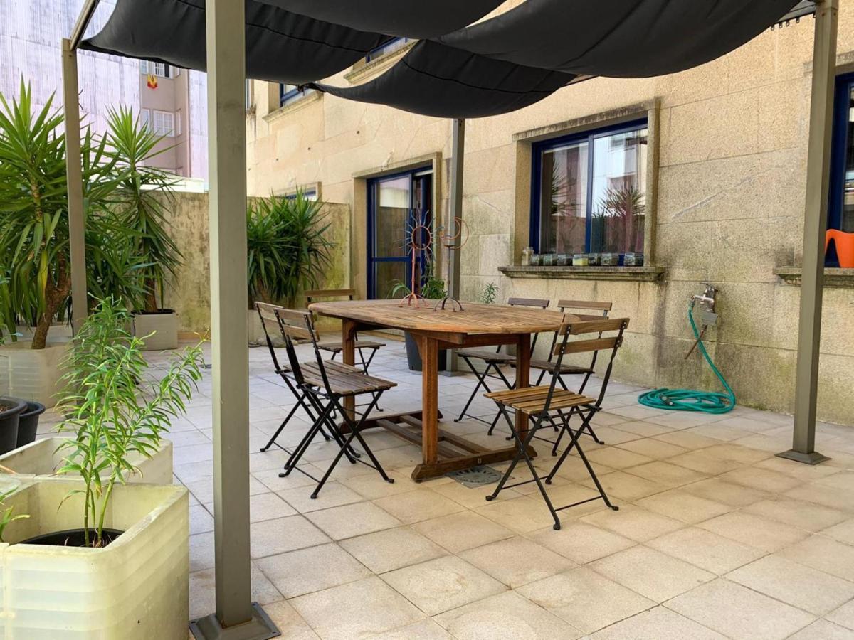 Impresionante Piso En El Centro De Pontevedra Con Terraza Y Parking Apartamento Exterior foto